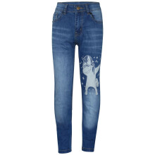 (9-10 Years, Light Blue) Kids Boys Light Blue Designer Unicorn Dab Denim