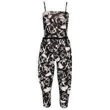 (11-12 Years, Skull & Roses) Girls Jumpsuit Kids Floral Leopard Aztec All In 1