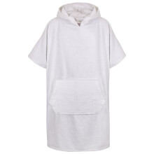 (10-13 Years, White) Kids Unisex Towel Poncho Bathrobe Soft Beach Bath