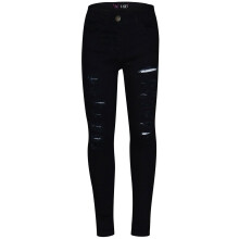 (13 Years, Jet Black) Kids Boys Skinny Jeans Black Denim Ripped Pant