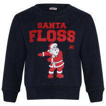 (2-3 Years, Navy) Kids Girls Christmas Navy Jumper Ya Filthy Animal