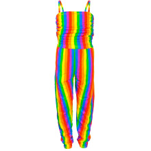 (13 Years, Jumpsuit) Girls Rainbow Crop Top T Shirt Legging Dresses