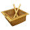 (600mm, 2 Baskets ) Pull Out Wicker Baskets Kitchen Storage Larder Base Unit  Beech Runners 10