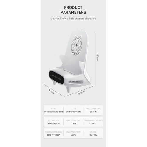 15W Desktop Vertical Wireless Fast Charging Flat Desktop 2