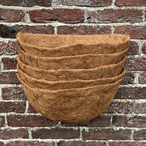 Selections Pack of 5 Coco Wall Basket Garden Planter Liners (40cm) 1
