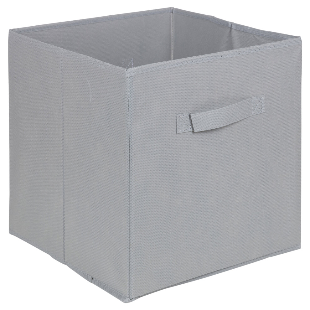 (Grey, 1) 1,4, 6 pcs Foldable Fabric Storage Box Cubes Set