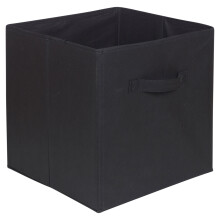 (Black, 4) 1,4, 6 pcs Foldable Fabric Storage Box Cubes Set