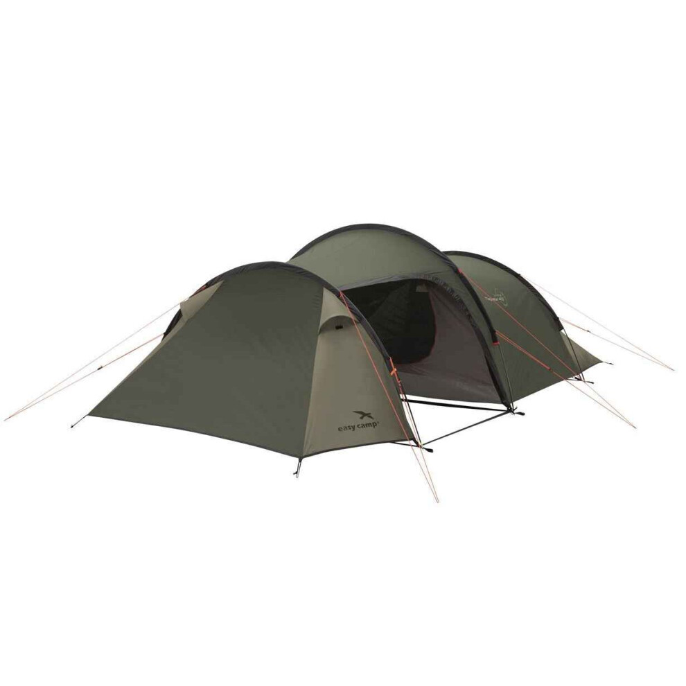 Easy Camp Tunnel Tent 4-person Rustic Green Outdoor Camping Hiking Tent Safety