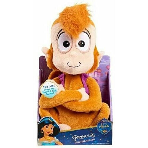 Disney Aladdin Talking Chatterback Soft Plush Monkey Abu