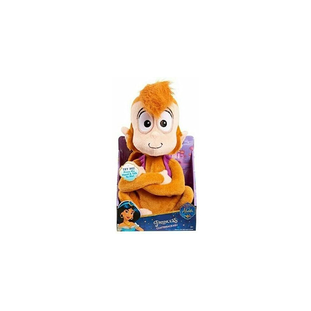 Disney Aladdin Talking Chatterback Soft Plush Monkey Abu