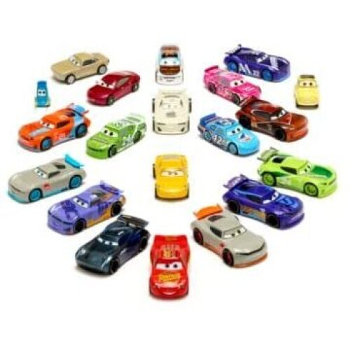 Disney Pixar Cars Mega Figurine Playset. Includes: Lightning McQueen,