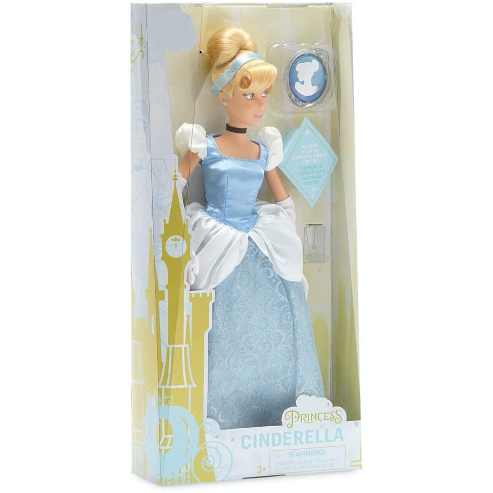 Disney Cinderella Classic Doll With Pendant New In Box