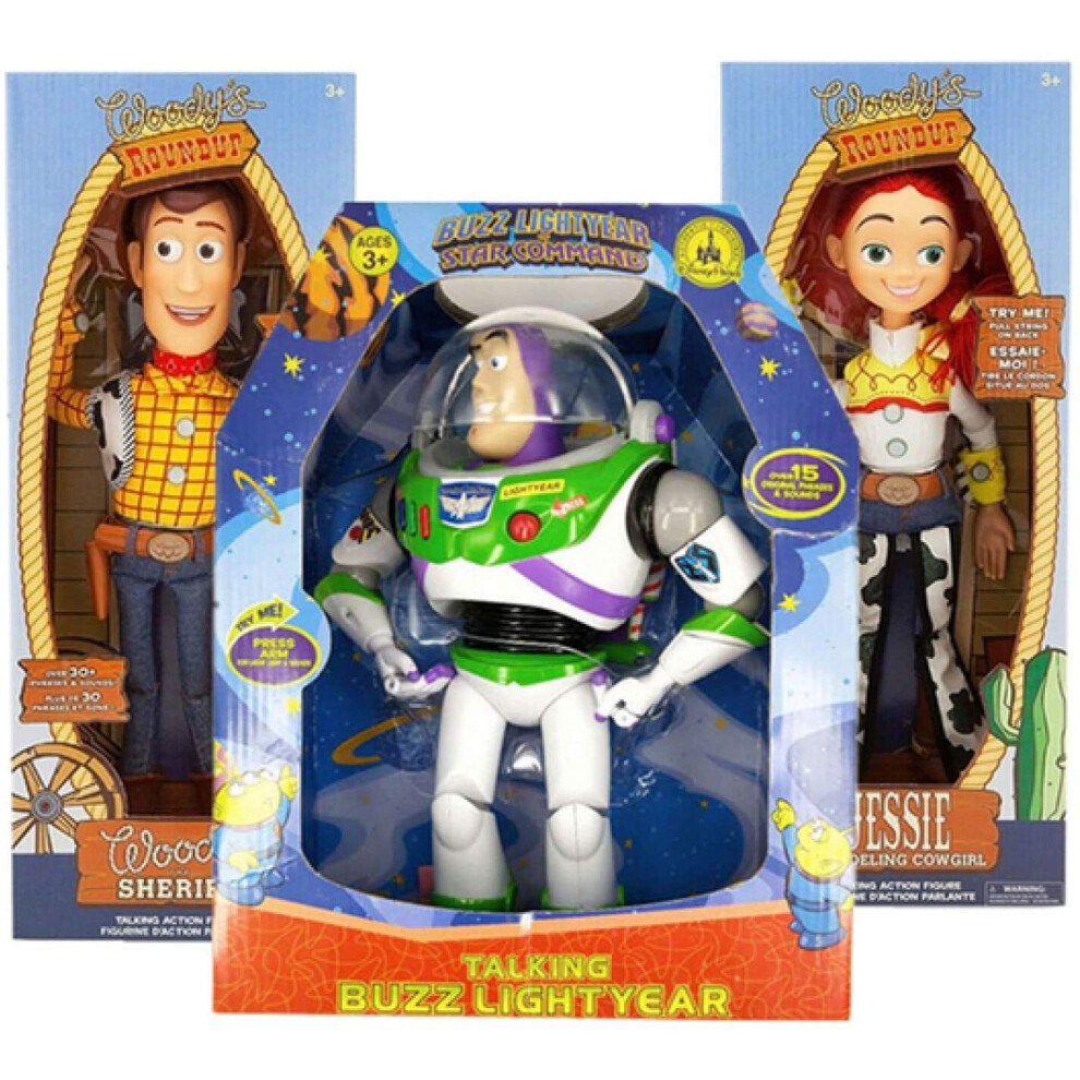 Disney 3 Pieces Pixar Toy Story 3 4 28 Cm Buzz Lightyear Woody Jessie Forky