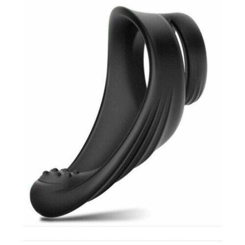 Black Waterproof Penis Enhancer Silicone Cock Ring