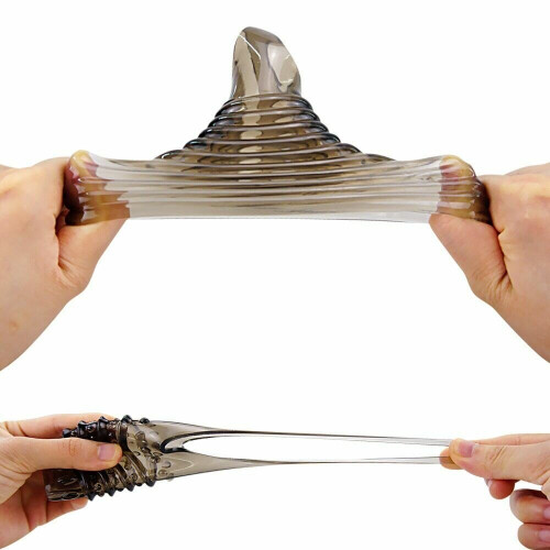 Reusable Soft Material Extender And Delay Sleeve Cock Ring 1