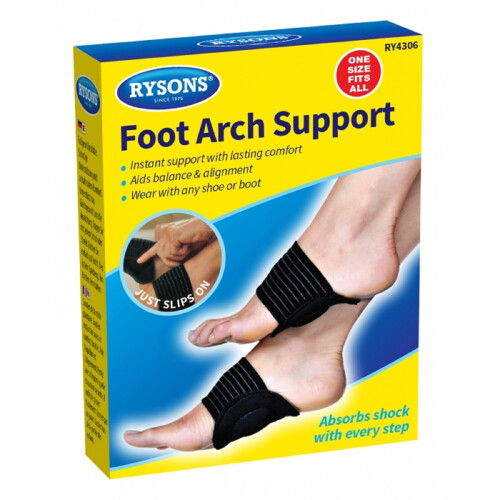Foot Arch Support Shock Absorb Balance Comfort Alignment One-Size