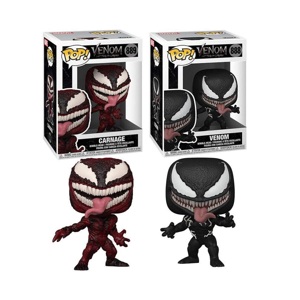 (2Pcs) Funko POP #888 Venom Carnage Vinyl Action Figure Model Toys