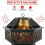 Fire Pit BBQ Firepit Brazier Stove Patio Heater Grill Garden Hexagonal 8