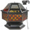 Fire Pit BBQ Firepit Brazier Stove Patio Heater Grill Garden Hexagonal 1