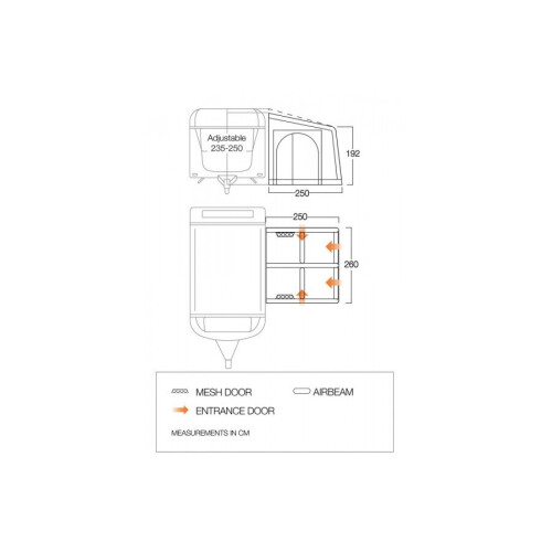 Vango Vango | Balletto Air 260 Elements Shield | Grey Violet 1