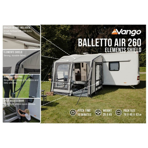 Vango Vango | Balletto Air 260 Elements Shield | Grey Violet 2