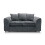 (2 Seater) Monaco Grey Crushed Chenille Sofa Sets 1