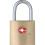 Go Travel Sentry Case Locks TSA Accepted Brass Luggage Suitcase Padlock 2