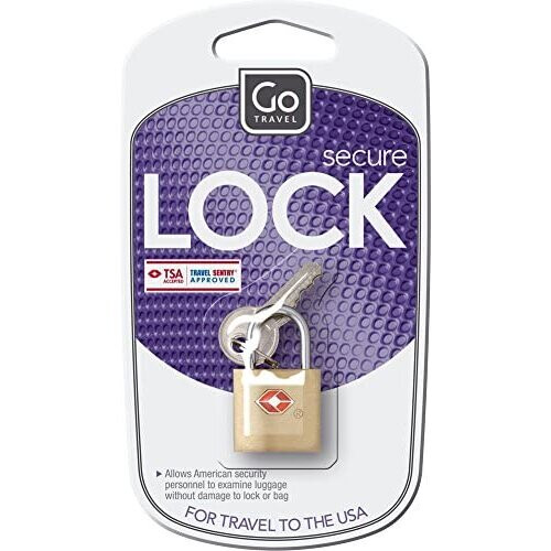 Go Travel Sentry Case Locks TSA Accepted Brass Luggage Suitcase Padlock 2
