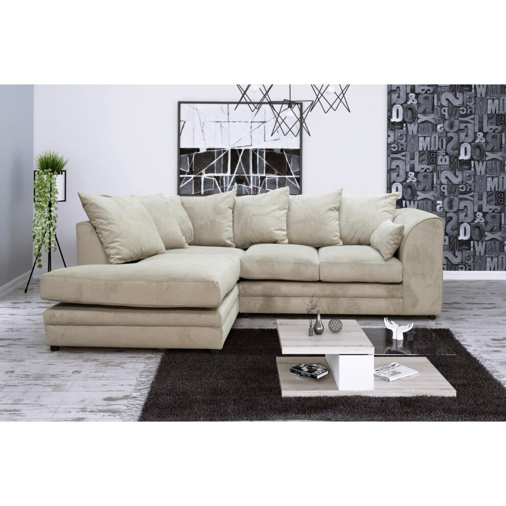 (Cream, Left Hand Corner) Casper Sofa - Grey Or Cream - Corner / 3&2