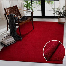 HomeArt Fluffy Shaggy RUG for Living Room, High-Pile (30mm) Super Soft Warm Plain Thick Luxury Area Carpet for Bedroom and Home Decoration, Small