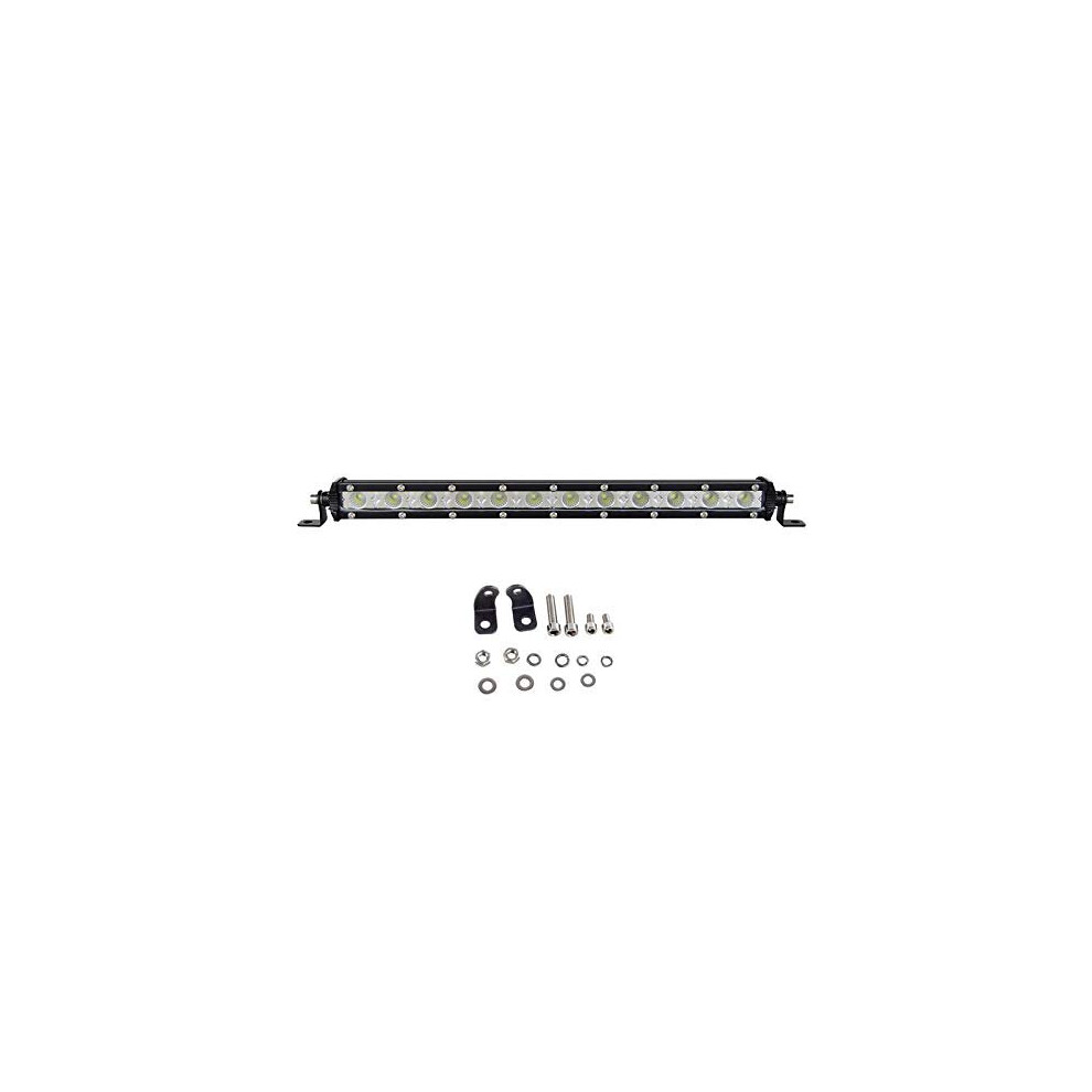 Willpower 13 Inch 60W Led Work Bar Single Row Led Bar Flood Beam Waterproof Fog Lamps Offroad Driving S For 4X4 Tractor Truck Bo Light 634715375599