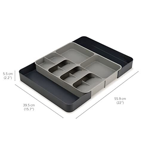 Joseph Joseph Joseph Joseph DrawerStore K   chenschubladen-Organizer-Tablett, Grau 2