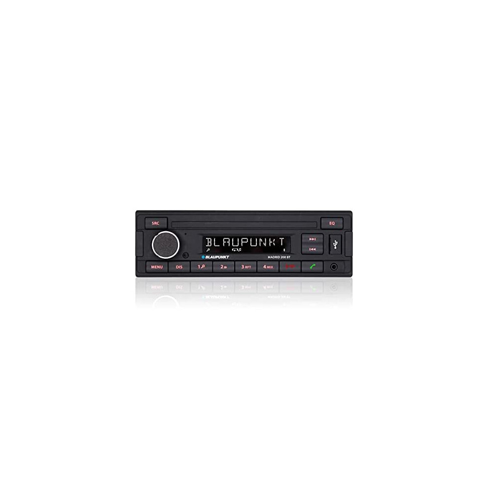 Blaupunkt Madrid 200 Bt | Bluetooth, Rds Tuner, Handsfree, Usb, Aux-In Black 4260499852320