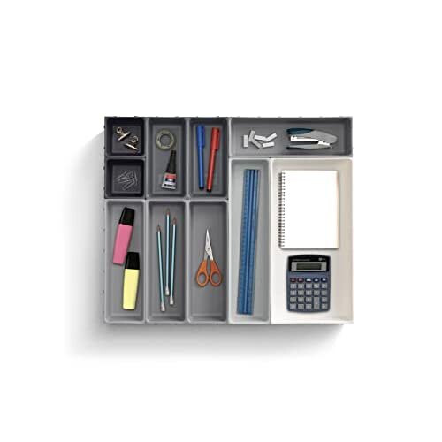 Joseph Joseph Joseph Joseph Blox 10-Piece Drawer Organiser Set, Grey 1