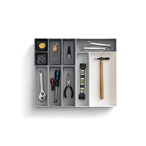 Joseph Joseph Joseph Joseph Blox 10-Piece Drawer Organiser Set, Grey 2