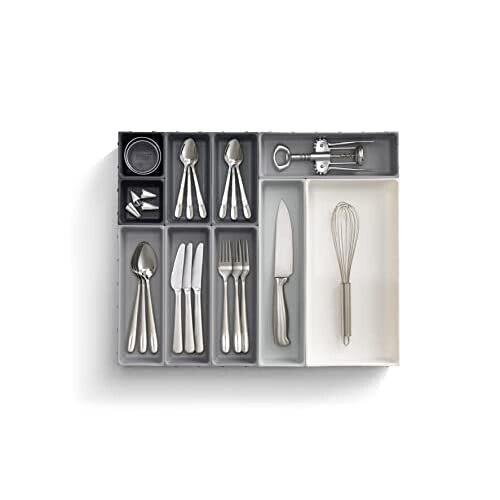 Joseph Joseph Joseph Joseph Blox 10-Piece Drawer Organiser Set, Grey