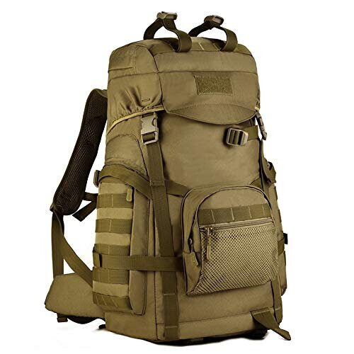 YUHAN Tactical Backpack, 60L Hiking Backpack Military Army Combat ...