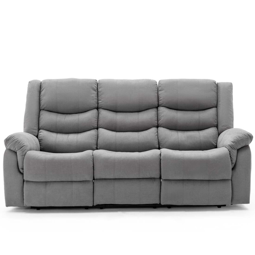 Seattle 3 Seater Fabric Manual Recliner Sofa