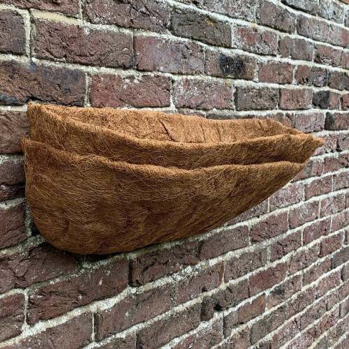 Selections Pack of 2 Extra Deep Coco Wall Trough Garden Planter Liners (60cm) 1