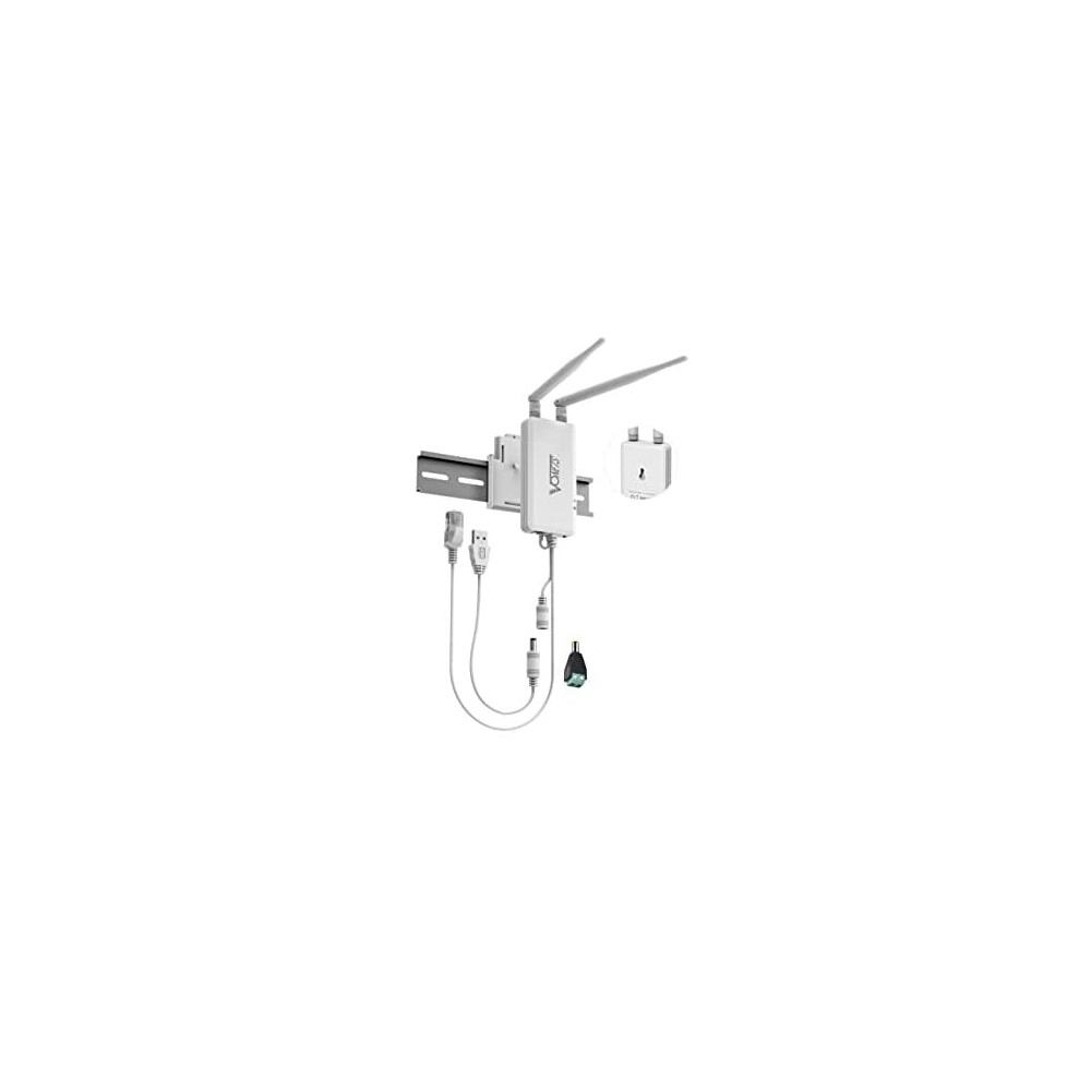 Vonets Vap11s Industrial High Power 2.4Ghz Wifi Bridge/Repeater/Mini Router/ Ethernet To Wifi Adapter Hotspot Extender With 2 Rj45 Ports/Antennas 756839586009