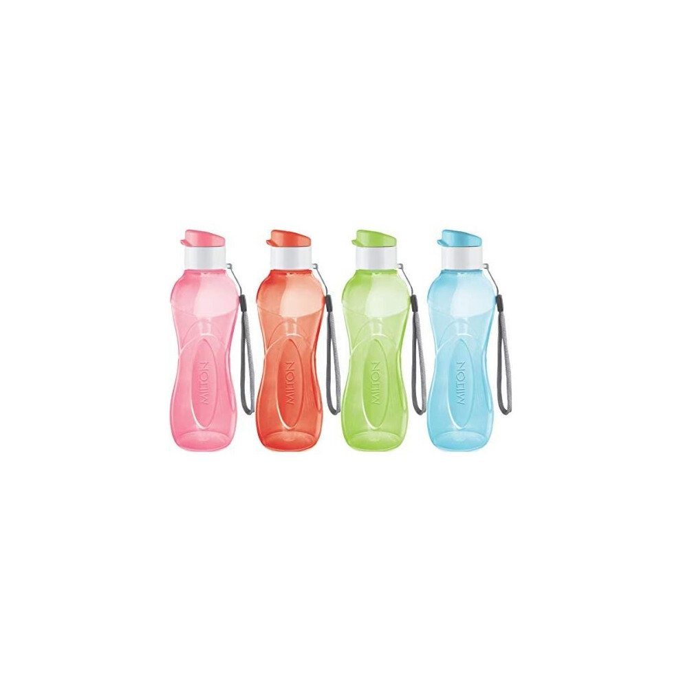 MILTON Water Bottle Kids Reusable Leakproof 17 Oz 4-Pack Plastic Wide - View #10