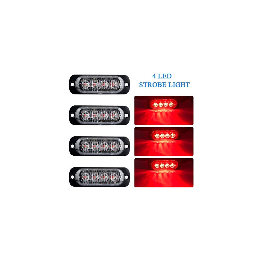 2Pc 16" 11 Led Trailer Bar [Dot Compliant] [Ip65 Waterproof] [Park/Brake/Turn Signal] Running Marker Id Rear Trailer Tail Bar For Red/Light 788601033794