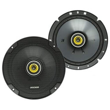 KICKER 46CSC674 CS Series Low Profile 6.75 Inch 3.3 Ohm 100 Watts RMS Power Factory Replacement Coaxial Car Audio Sound System Speakers (Pair)