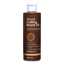 Furniture Clinic Chopping Board Oil (250ml) | Food Grade Mineral Oil to Protect and Restore | Use on Wood Cutting Boards, Butcher Blocks and Coun