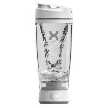 PROMiXX Original Shaker Bottle | Battery-powered for Smooth Protein Shakes - BPA Free | 600ml Cup (White)