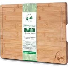 Premium Organic Bamboo Chopping Board. Professional Grade Extra Large Size Cutting Board 44.5 X 30 X 2 cm. Heavy Duty Large Wooden Chopping Board