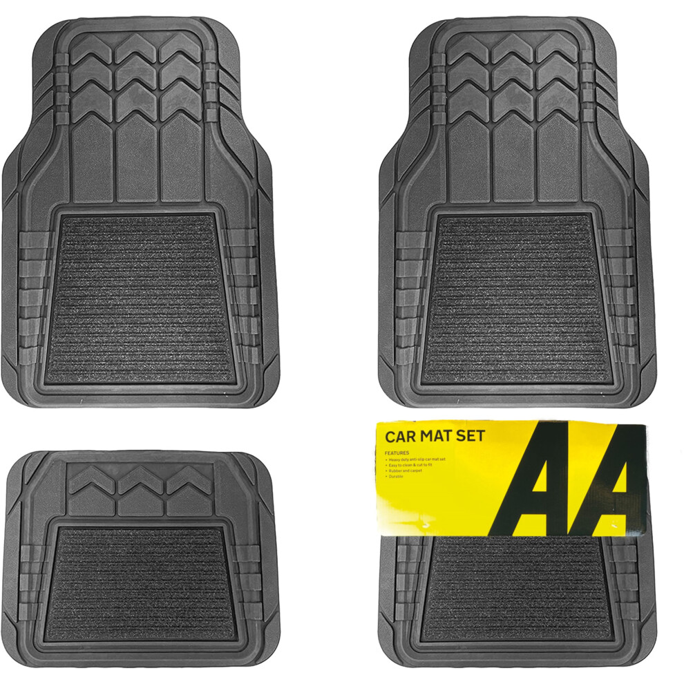 Rubber Car Mats Set With Carpet Inlay To Fit Hyundai Tucson Heavy Duty AA Brand