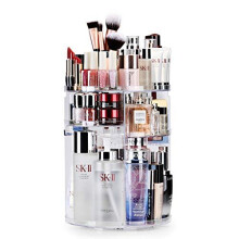 Auxmir Makeup Organiser, 360 Degree Rotating Beauty Organiser for Cosmetic Perfume Jewellery, Revolving Make Up Storage with 7 Adjustable Layers