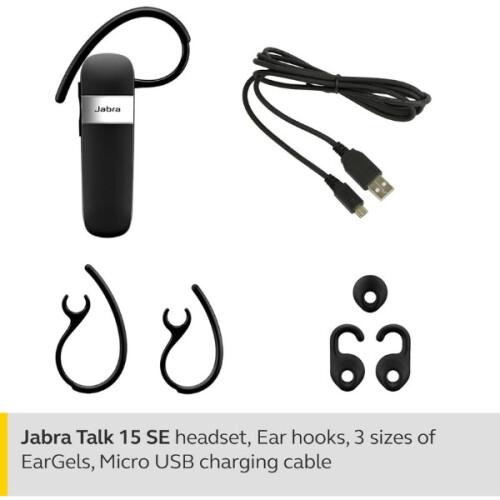 Jabra (Talk 15 SE) Jabra Talk SE Bluetooth Wireless Headset with Mic 1