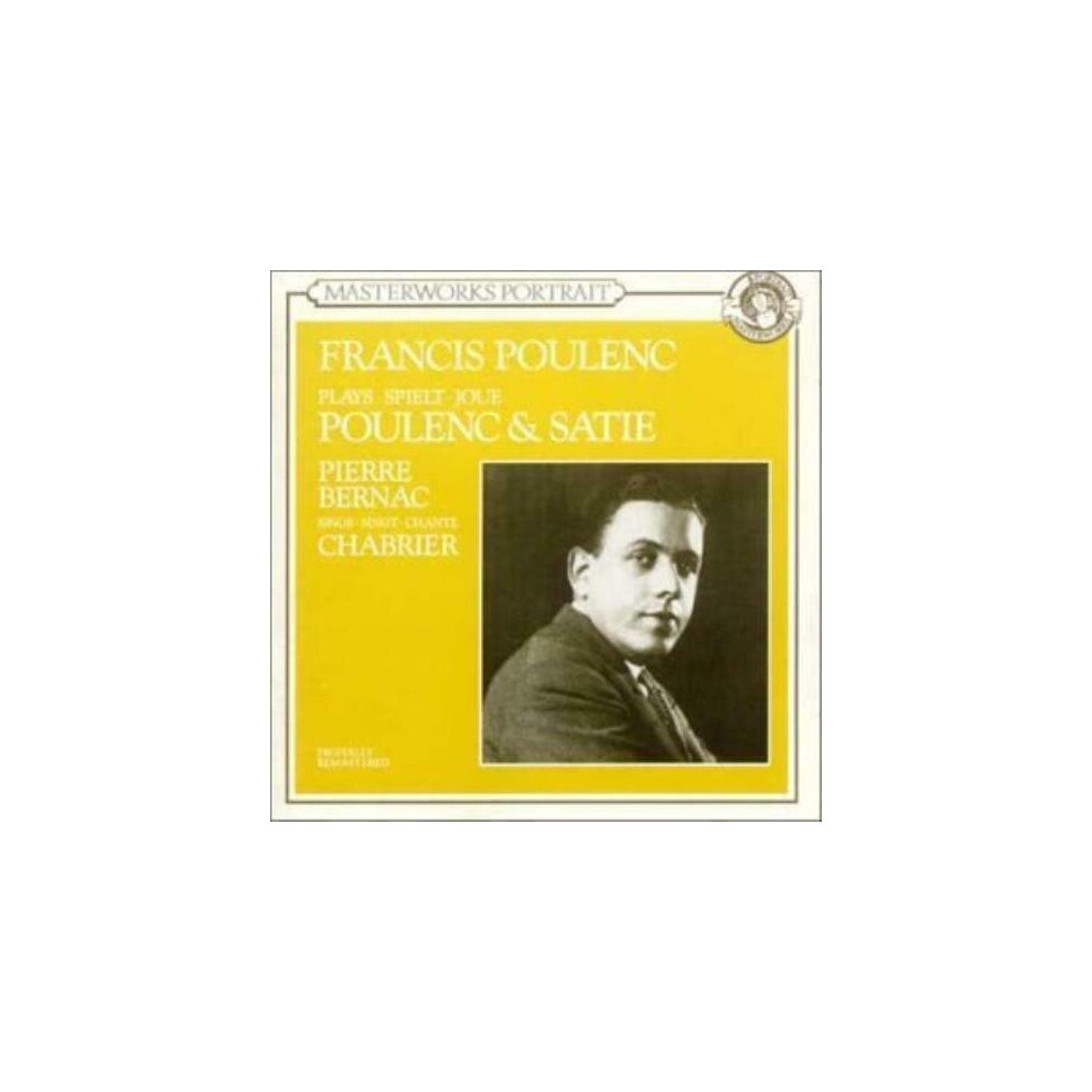 Dvd Francis Poulenc Plays Poulenc & Satie Cd